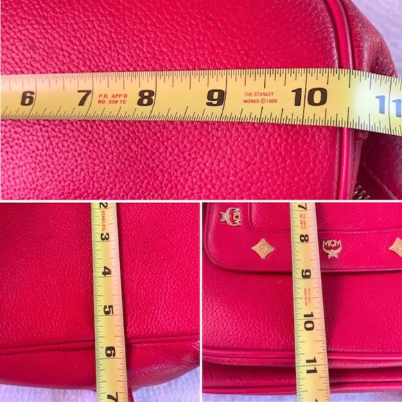 AUTHENTIC MCM Red Backpack - Picture 10 of 12